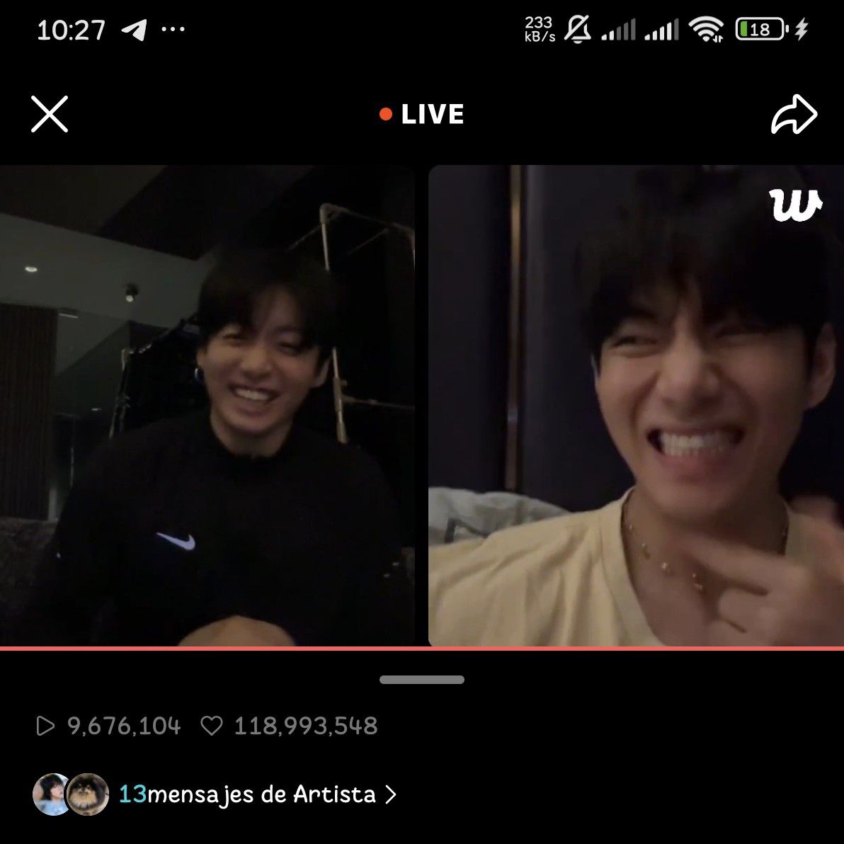 Recent activity shot of Kim Taehyung (V)
