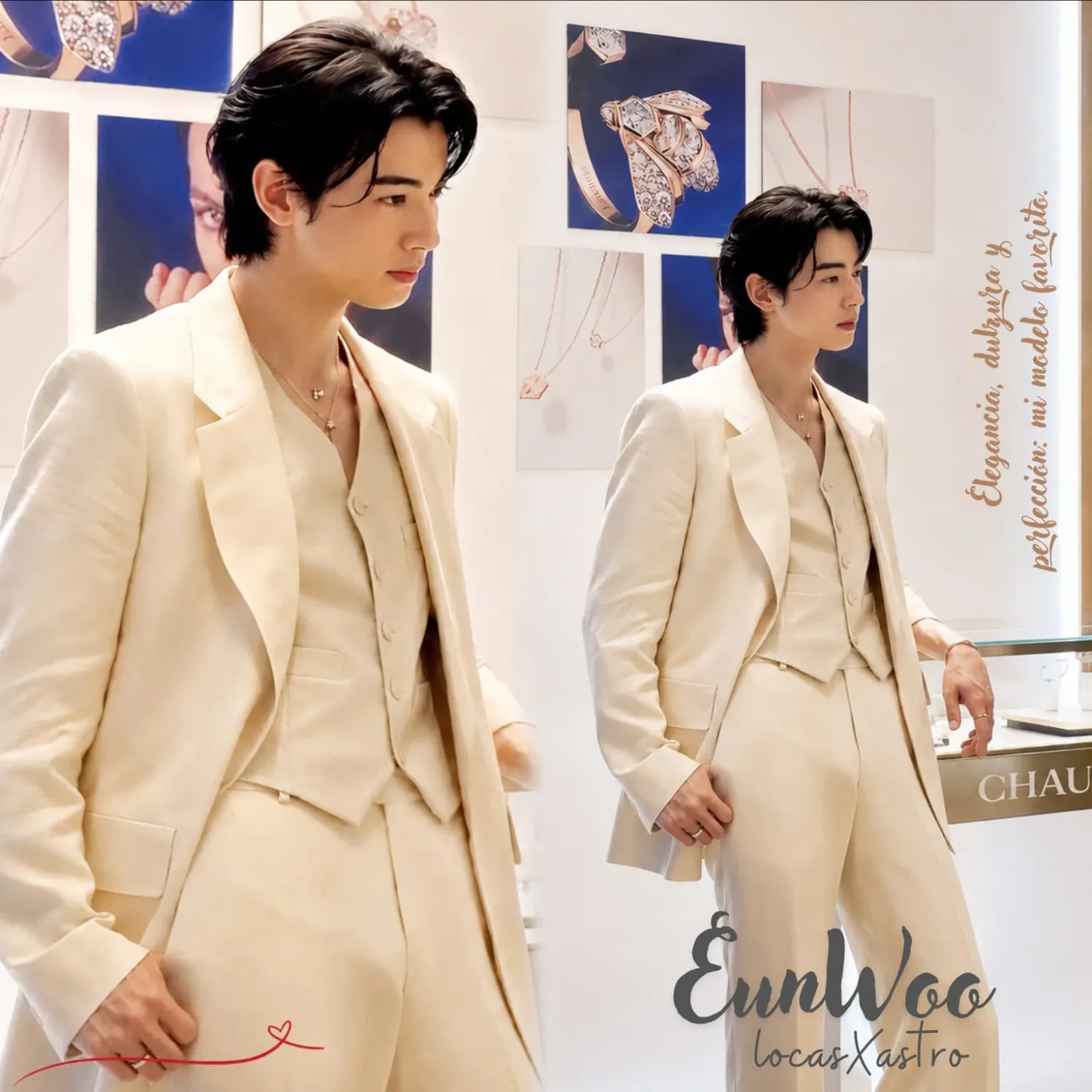Behind-the-scenes cut of Cha Eunwoo