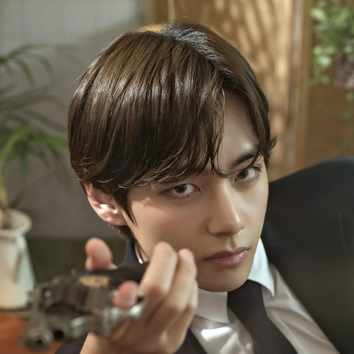 Recent activity shot of Kim Taehyung (V)