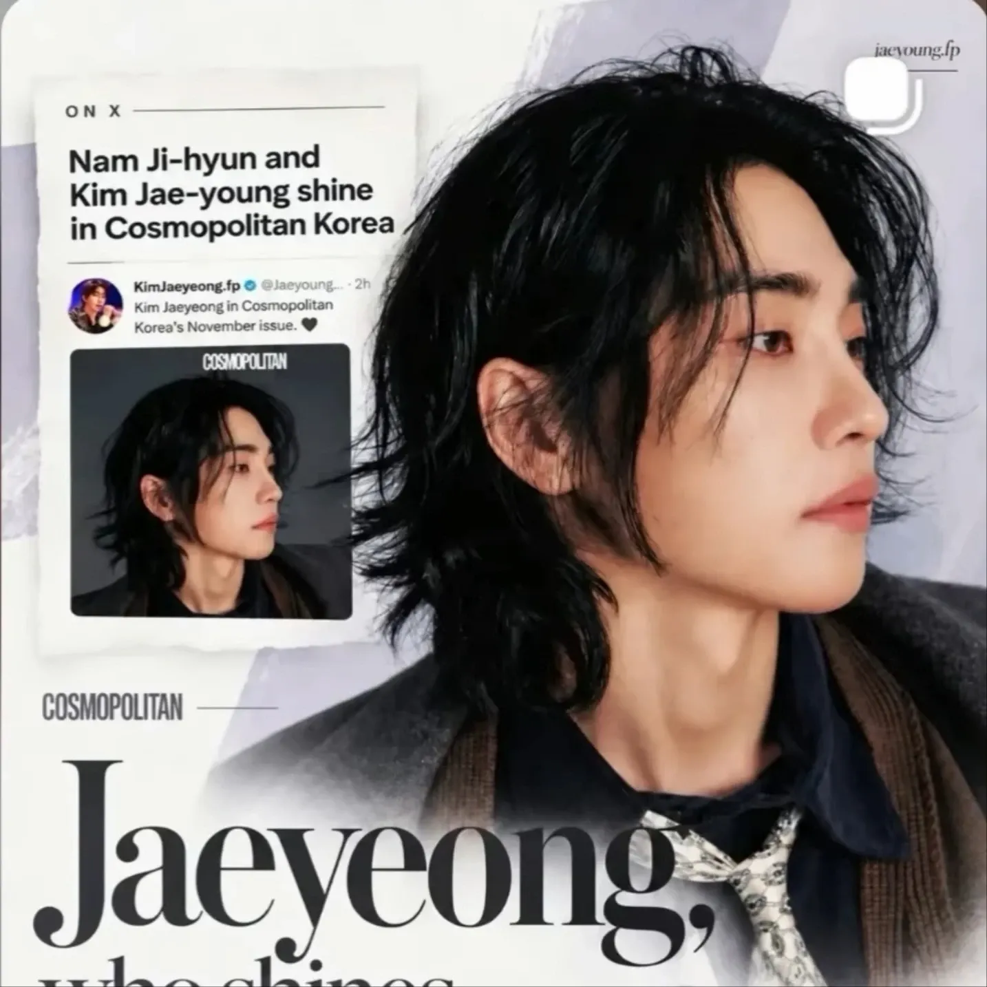 Behind-the-scenes cut of Kim Jaeyoung