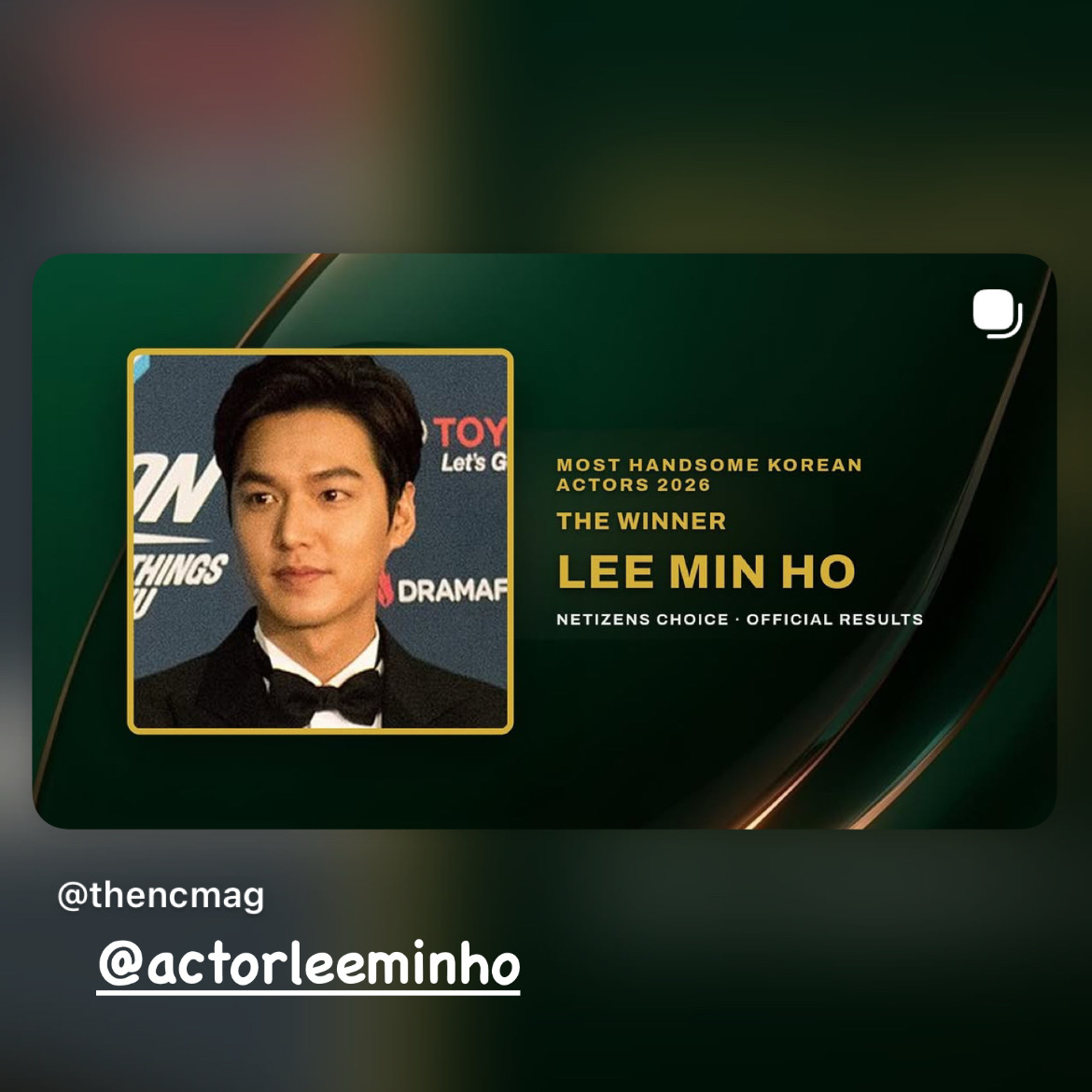 A moment captured by a fan of Lee Minho
