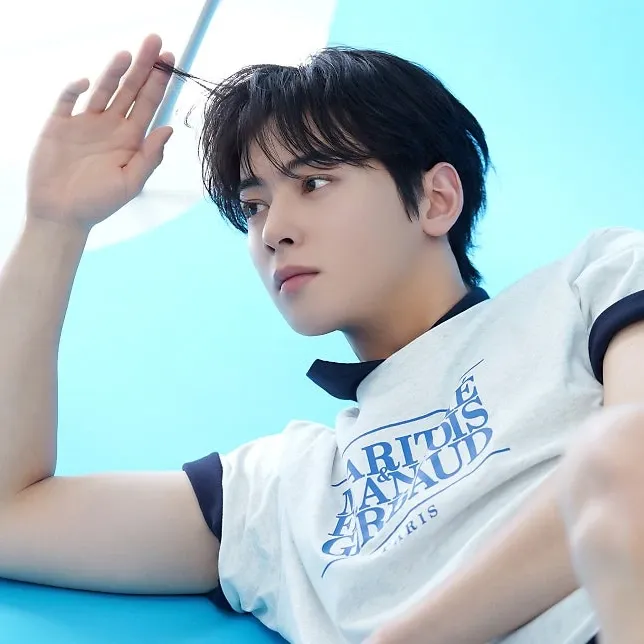 Behind-the-scenes cut of Cha Eunwoo