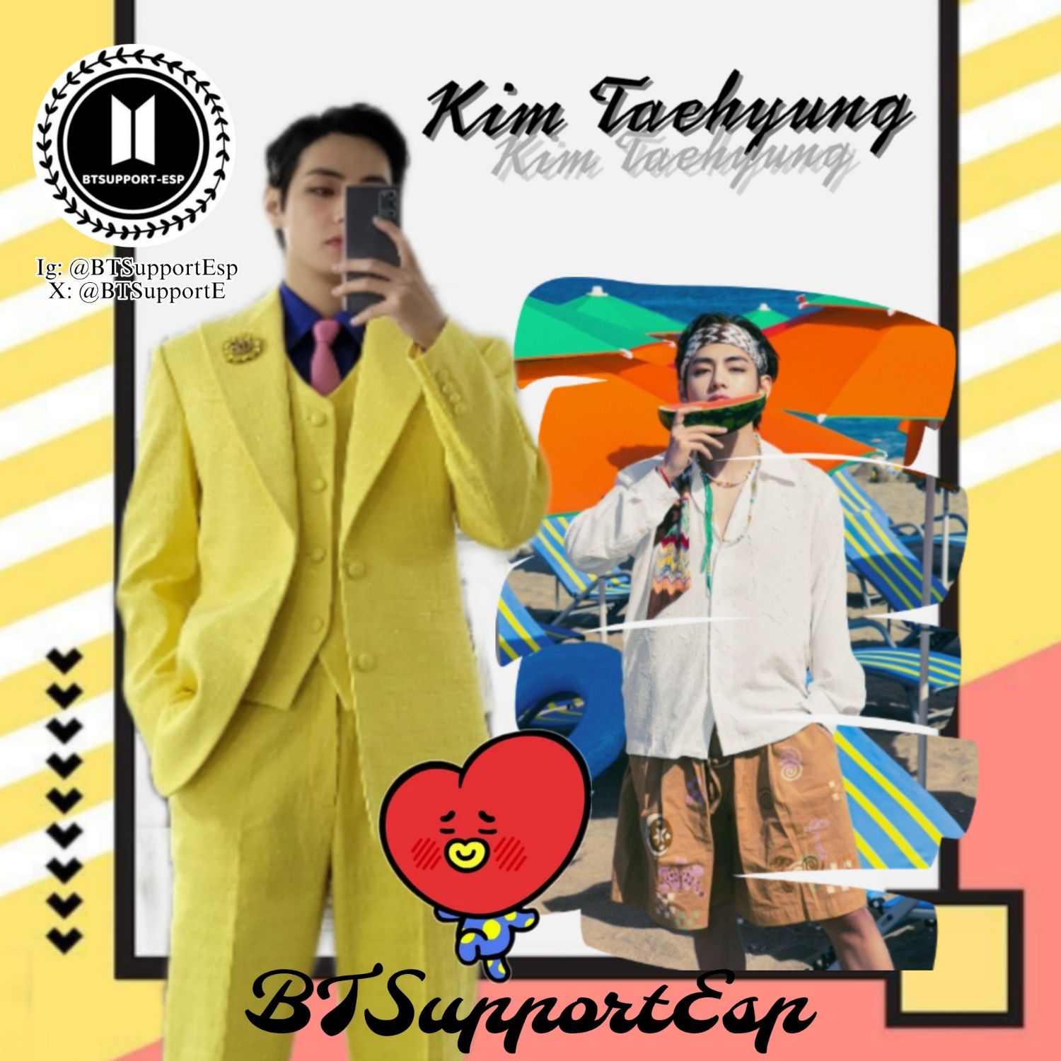 Recent activity shot of Kim Taehyung (V)