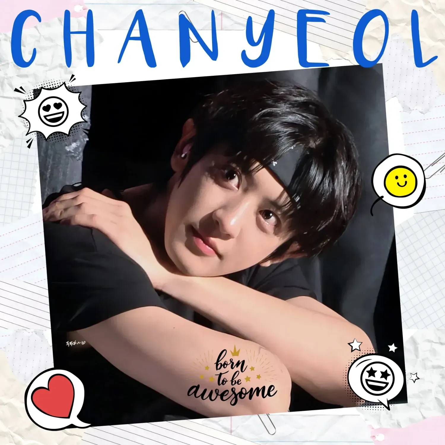 Recent activity shot of Chanyeol