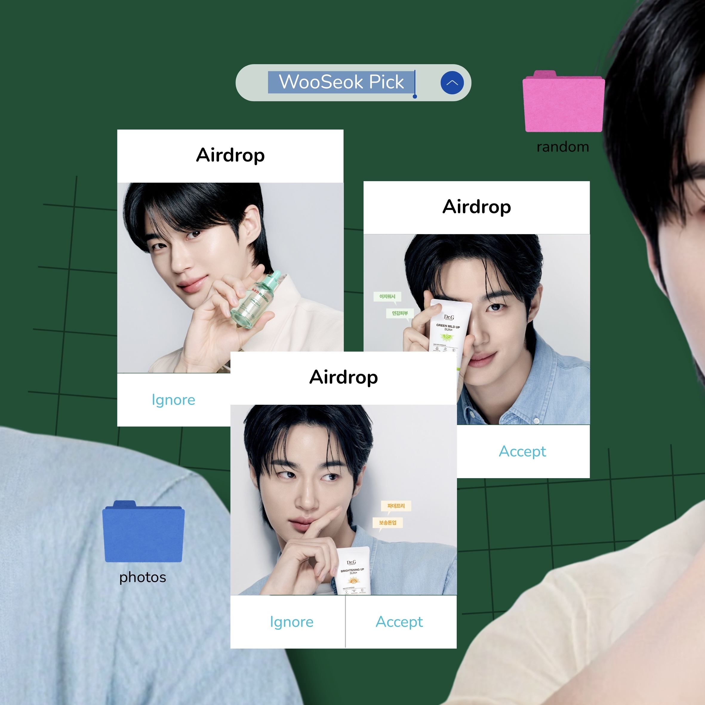 A moment captured by a fan of Byeon Wooseok