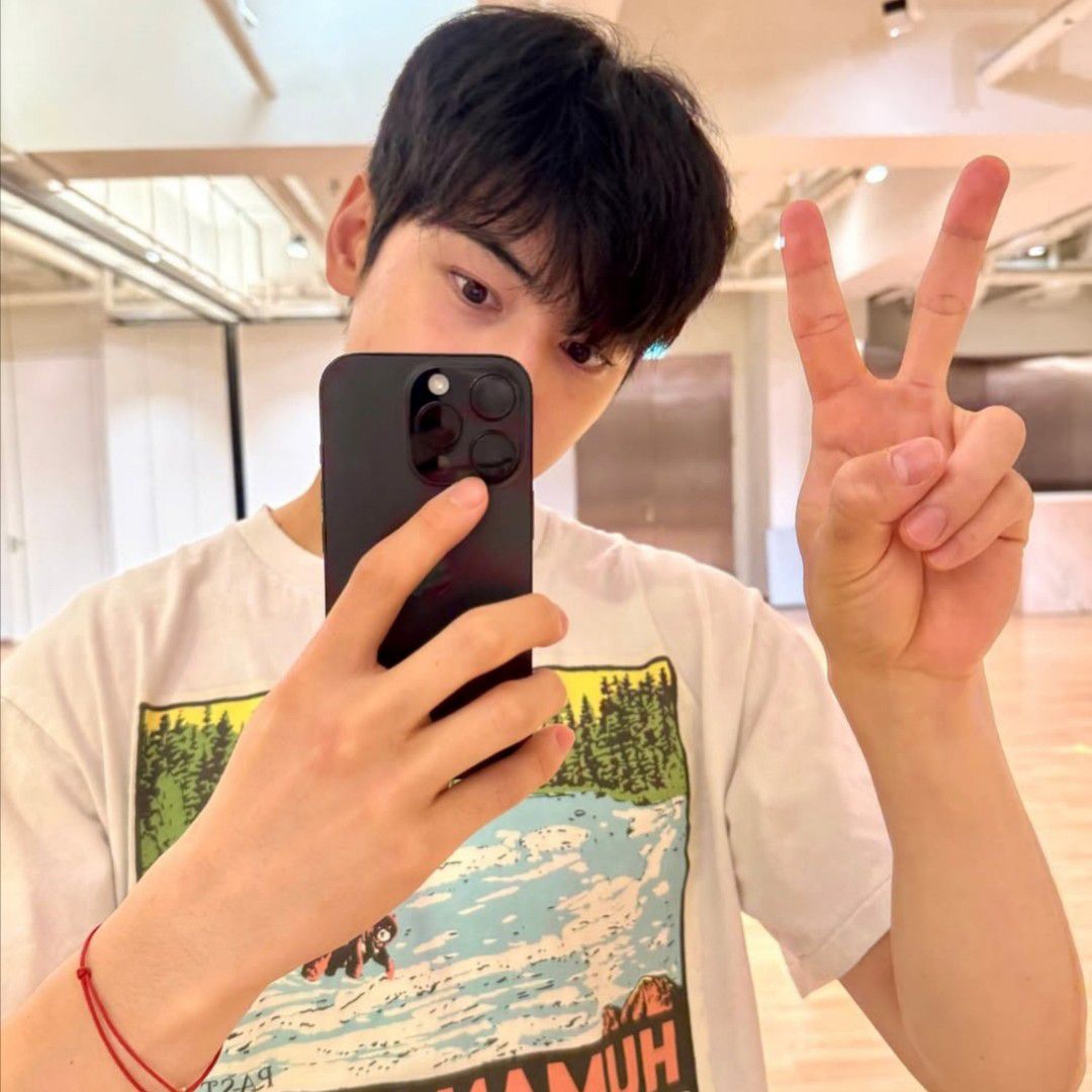 A moment captured by a fan of Cha Eunwoo