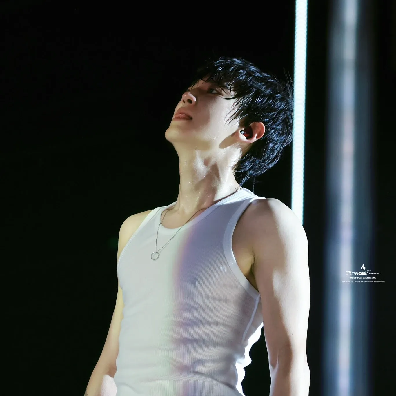 A moment captured by a fan of Chanyeol