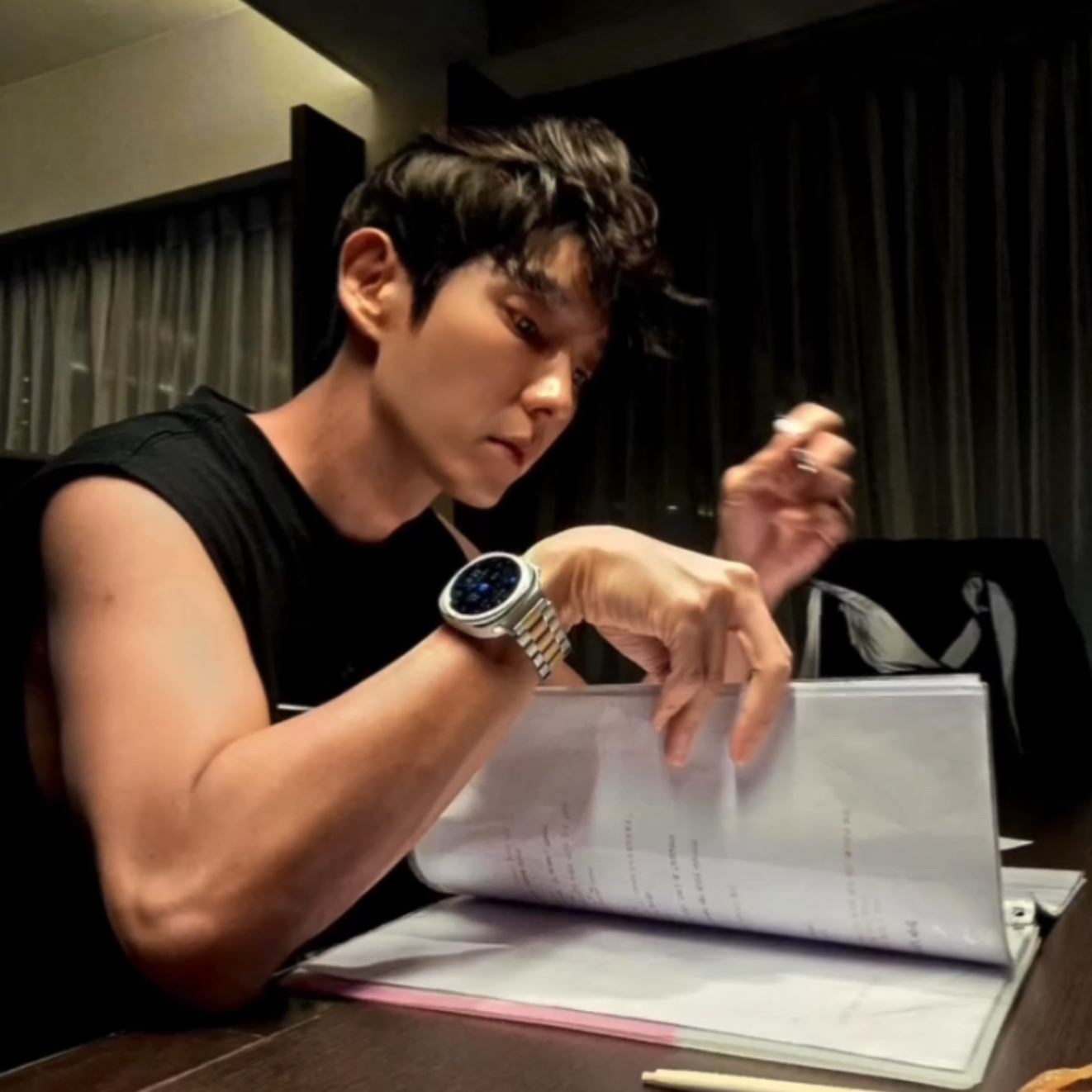 Recent activity shot of Lee Joongi