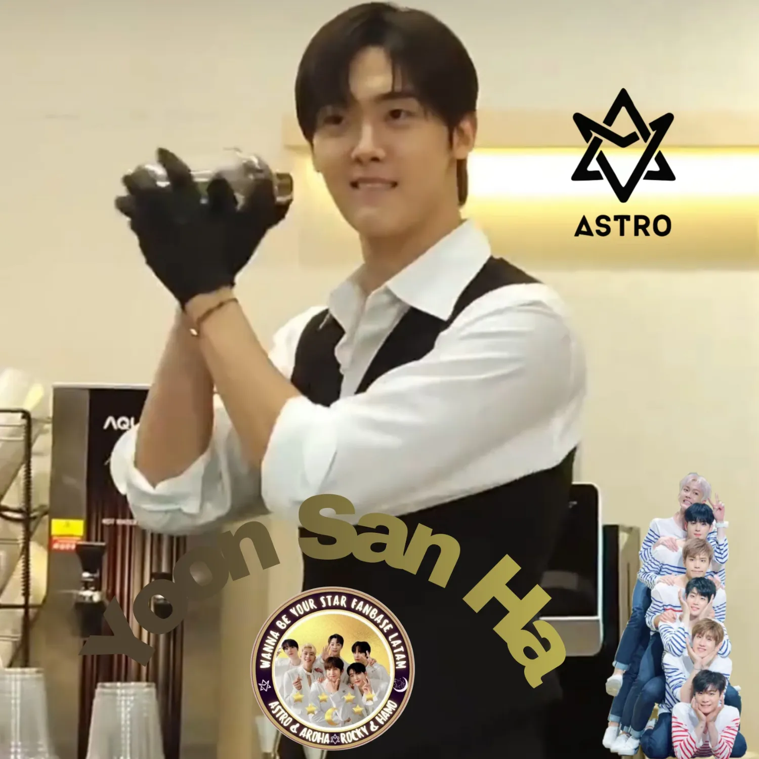 Behind-the-scenes cut of Yoon Sanha