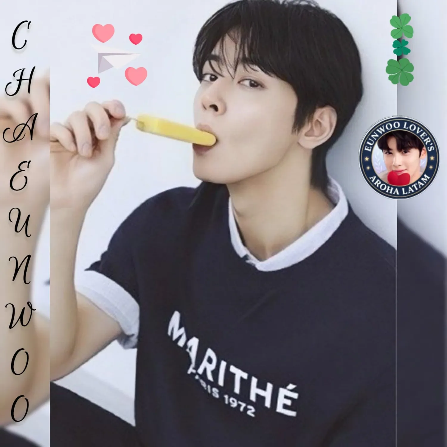 Recent activity shot of Cha Eunwoo