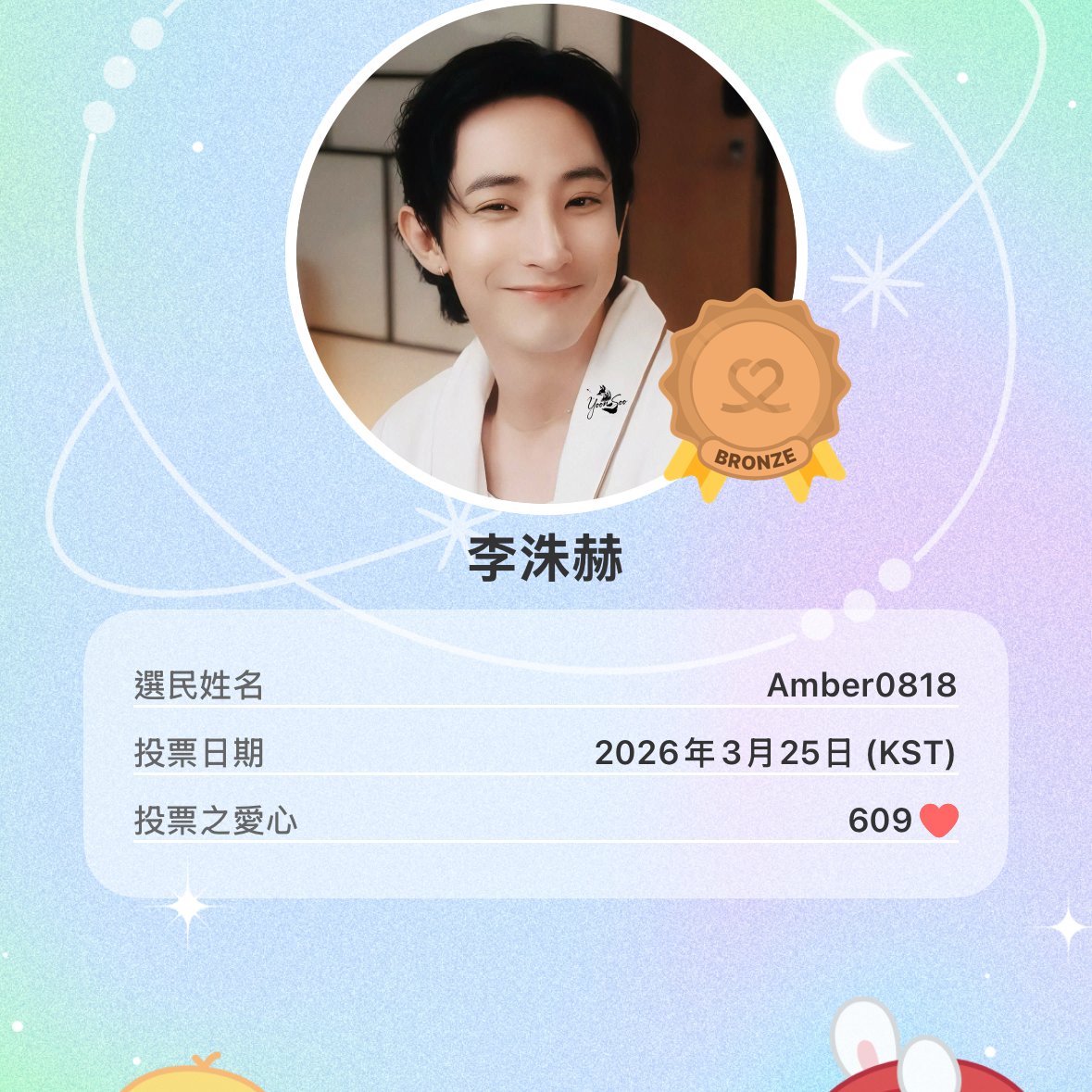 Recent activity shot of Lee Soohyuk