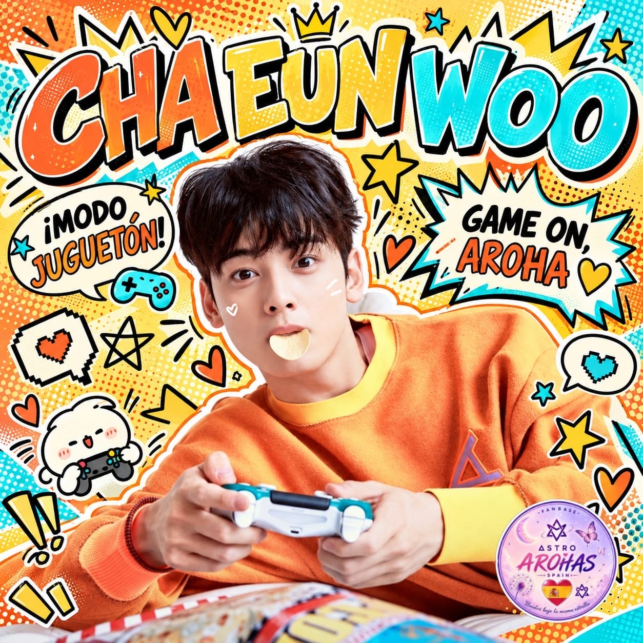 Recent activity shot of Cha Eunwoo