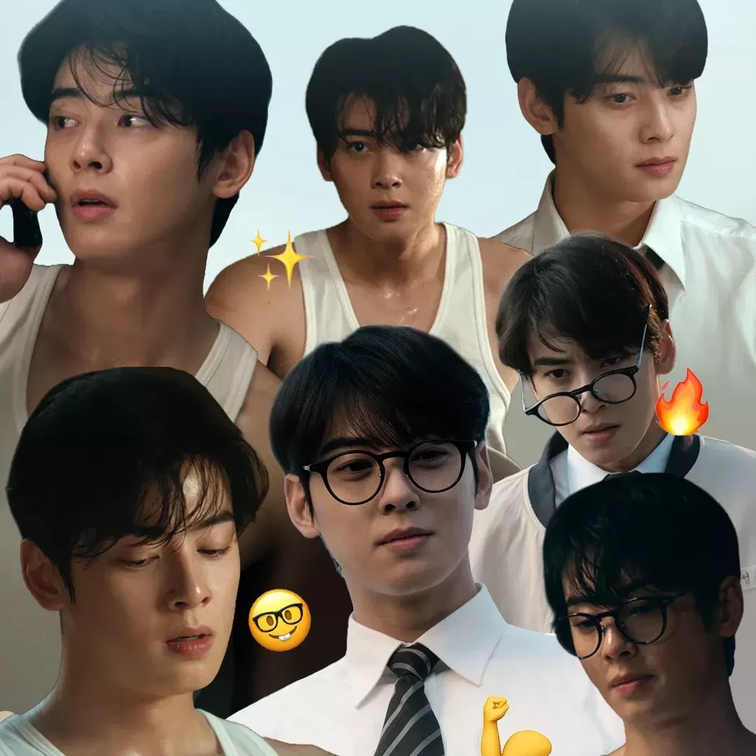 Behind-the-scenes cut of Cha Eunwoo