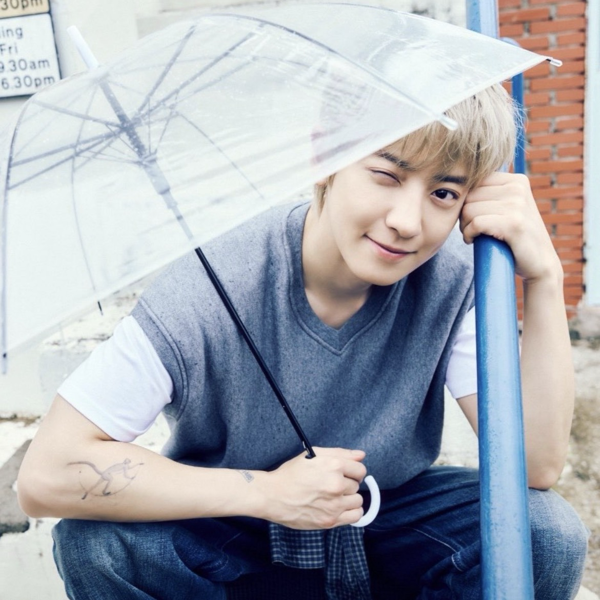 Behind-the-scenes cut of Chanyeol