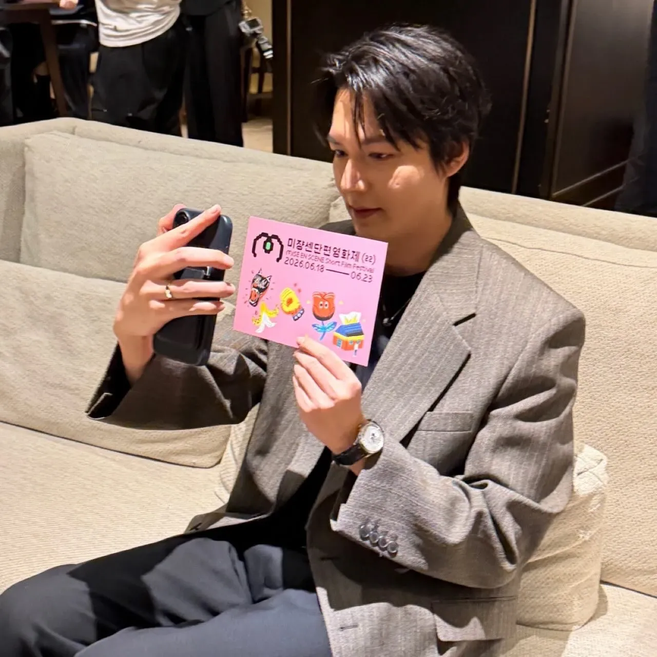 Behind-the-scenes cut of Lee Minho