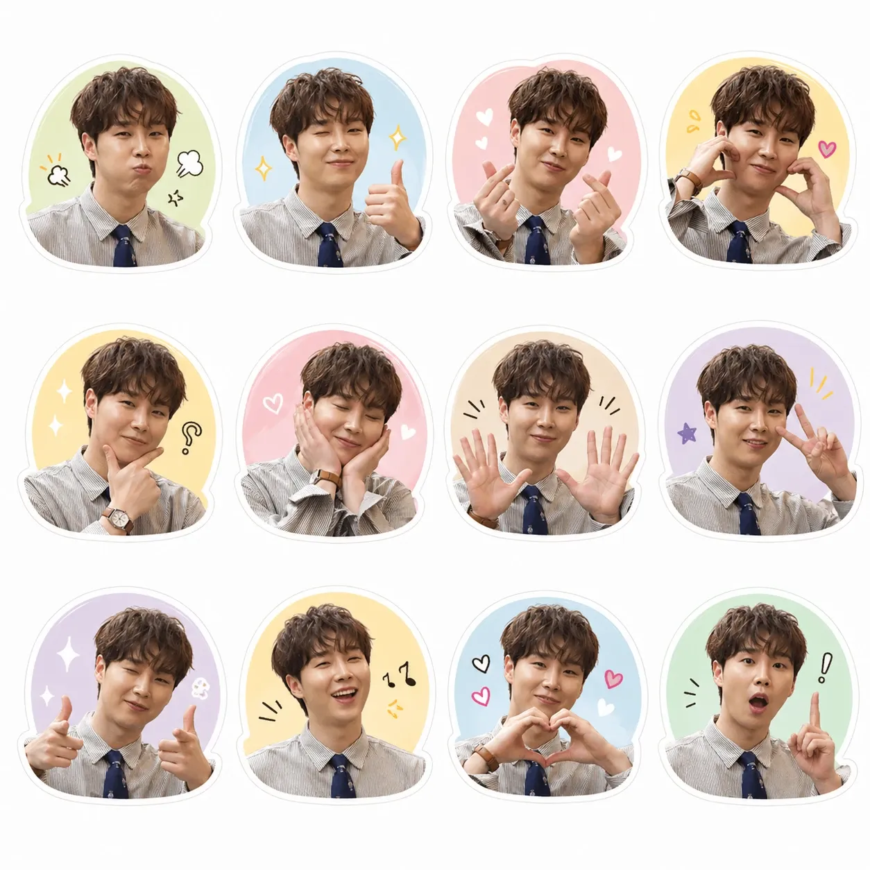 Behind-the-scenes cut of Song Minjun