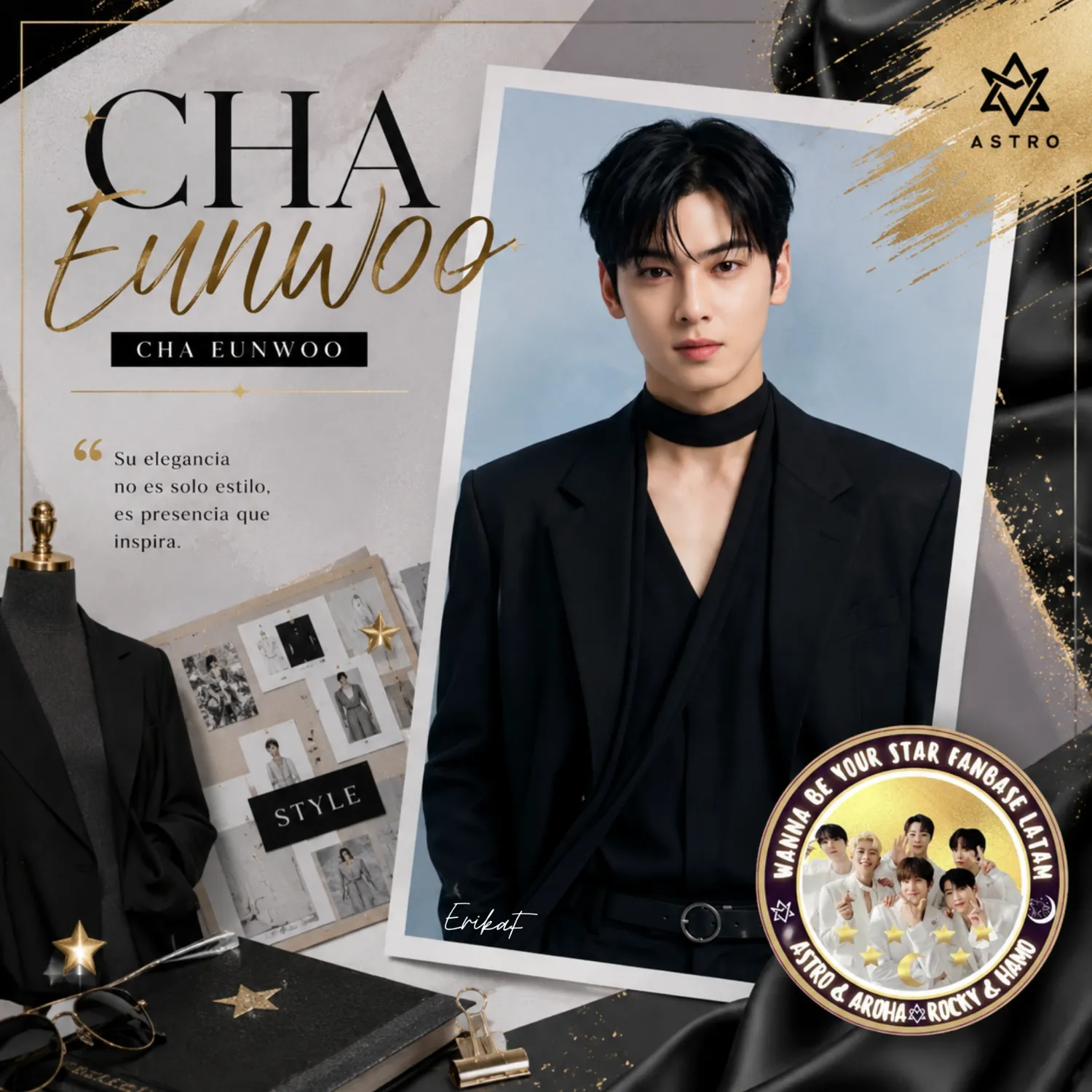 Recent activity shot of Cha Eunwoo