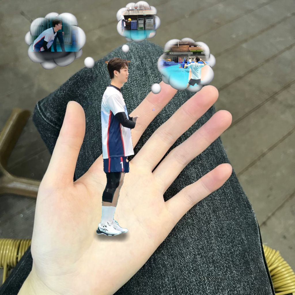 A moment captured by a fan of Song Minjun