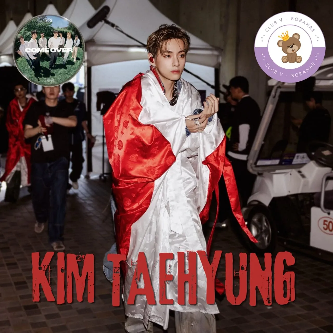 Recent activity shot of Kim Taehyung (V)