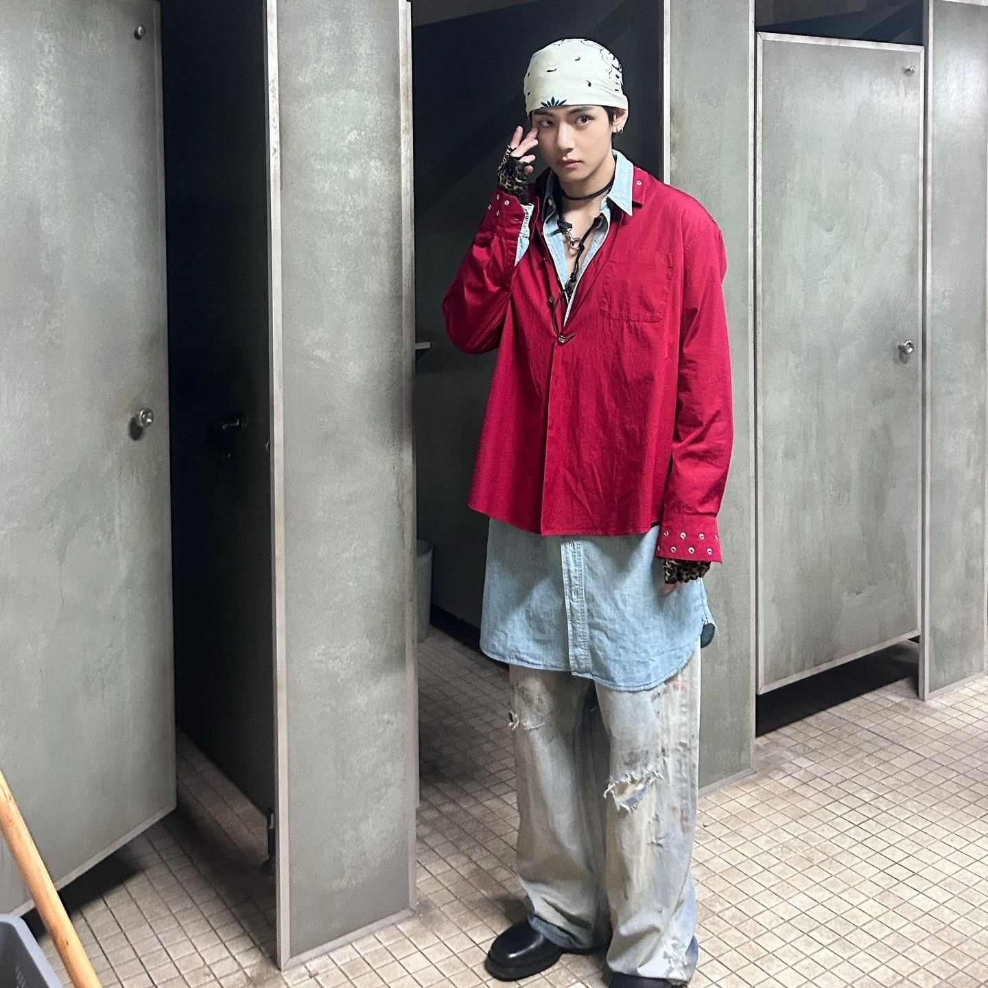 A moment captured by a fan of Kim Taehyung (V)