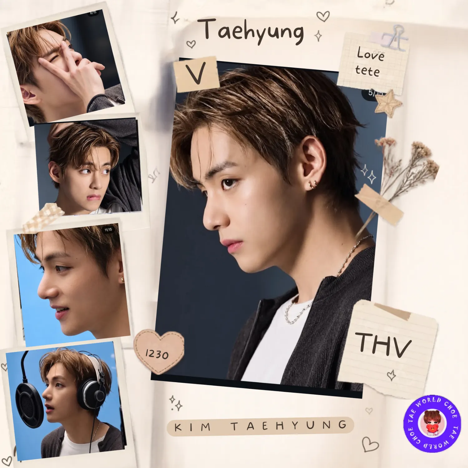 Recent activity shot of Kim Taehyung (V)