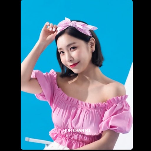 Behind-the-scenes cut of Huh Chanmi