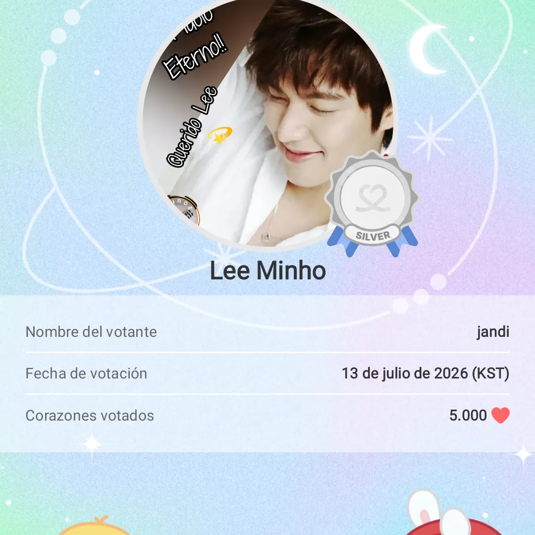 Recent activity shot of Lee Minho