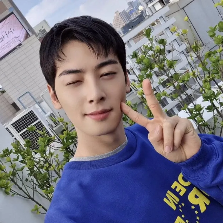 Recent activity shot of Cha Eunwoo
