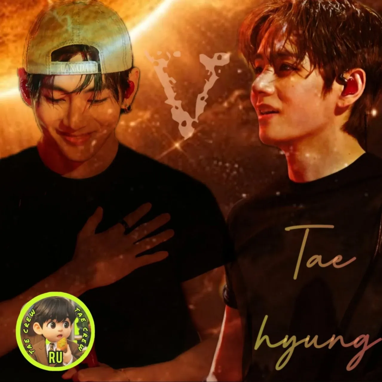 A moment captured by a fan of Kim Taehyung (V)