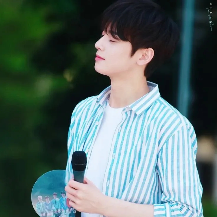 Behind-the-scenes cut of Cha Eunwoo
