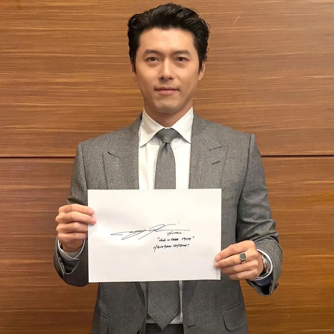 Momen yang diabadikan oleh penggemar Hyun Bin