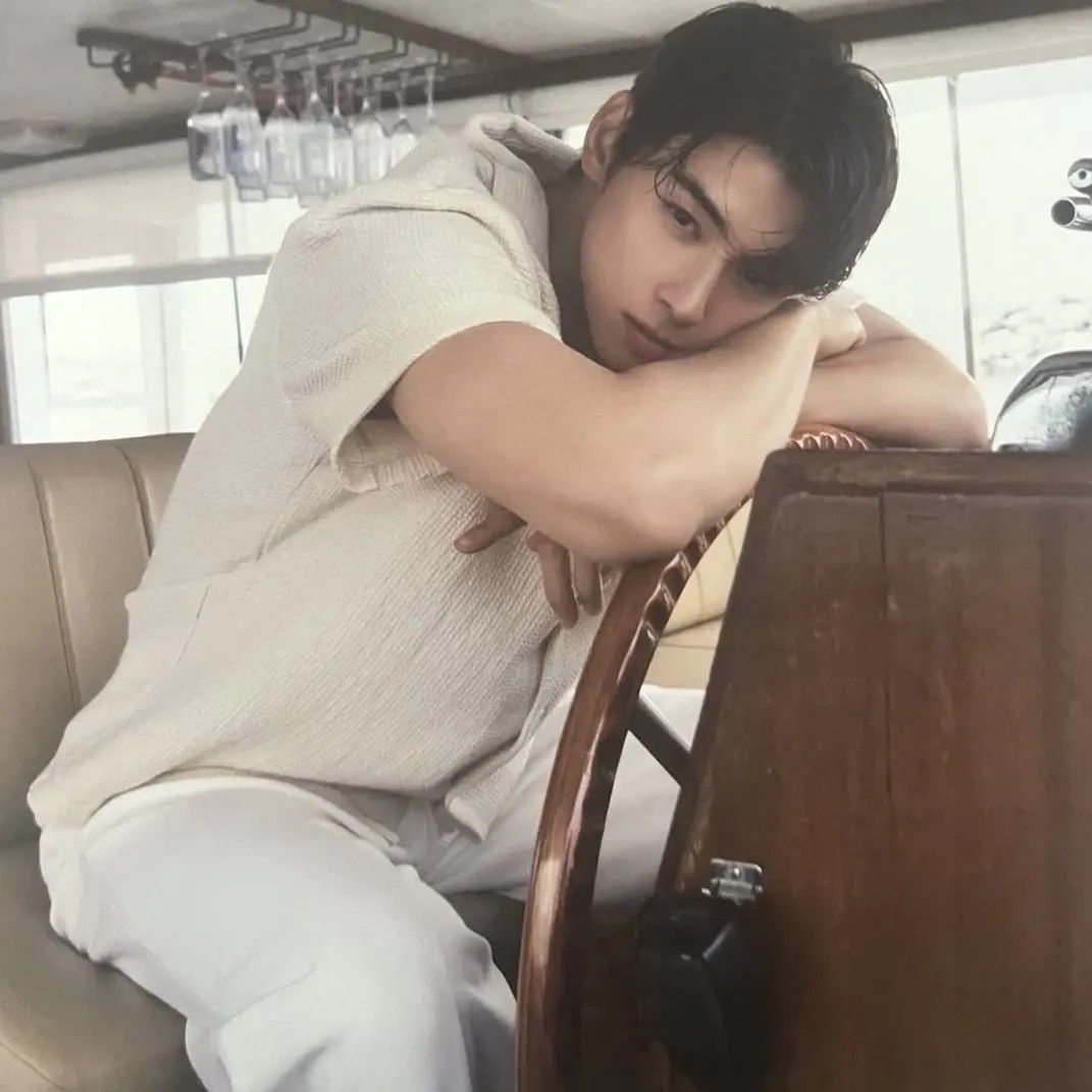 Behind-the-scenes cut of Cha Eunwoo