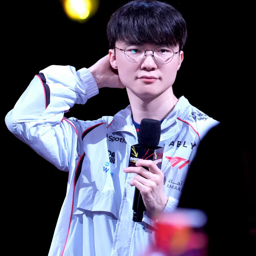 Recent activity shot of Faker