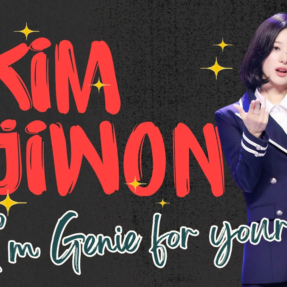 Behind-the-scenes cut of Kim Jiwon