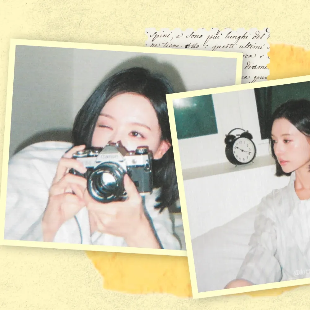 Behind-the-scenes cut of Kim Jiwon