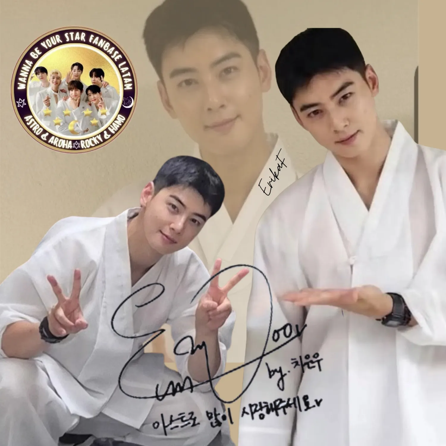 Behind-the-scenes cut of Cha Eunwoo