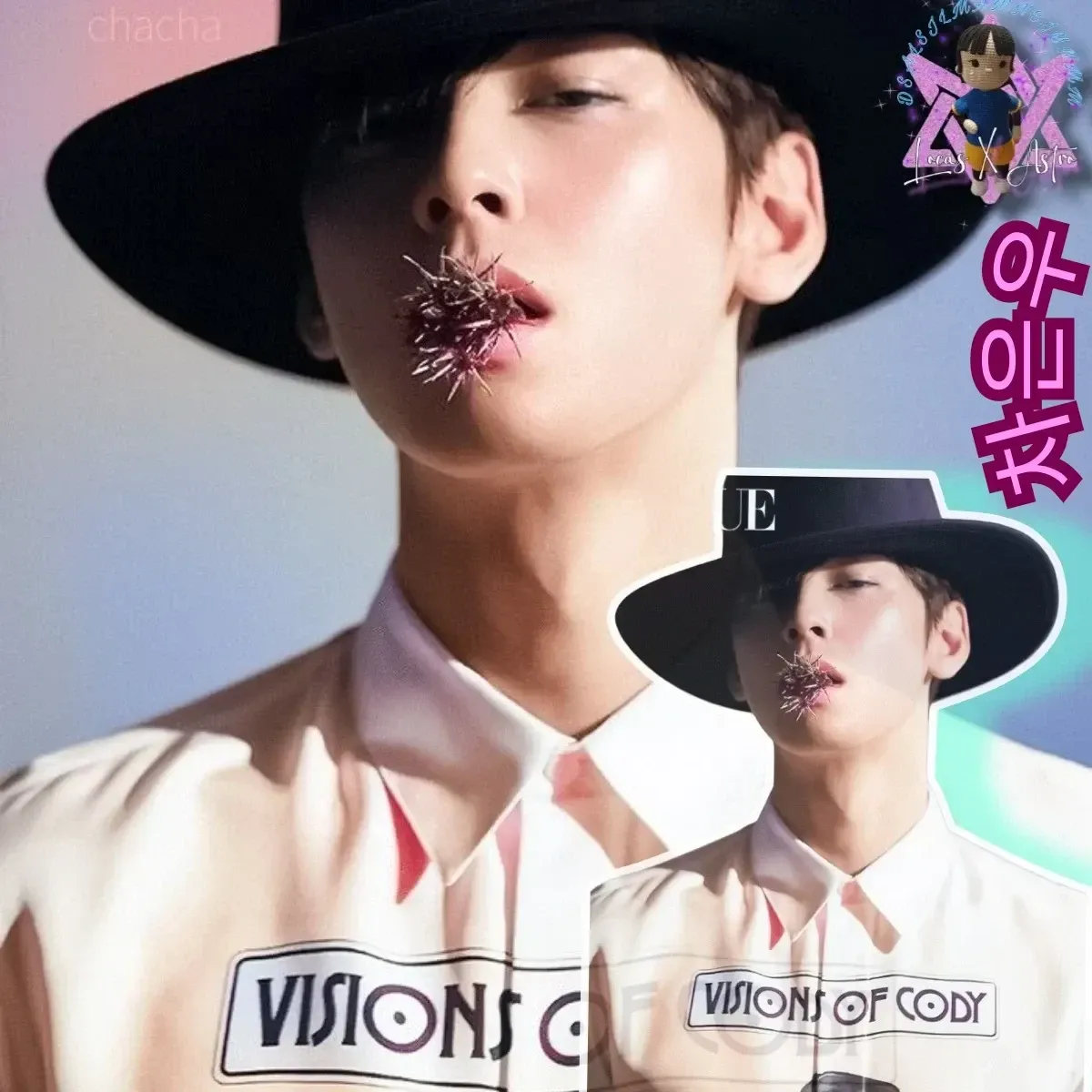 Behind-the-scenes cut of Cha Eunwoo
