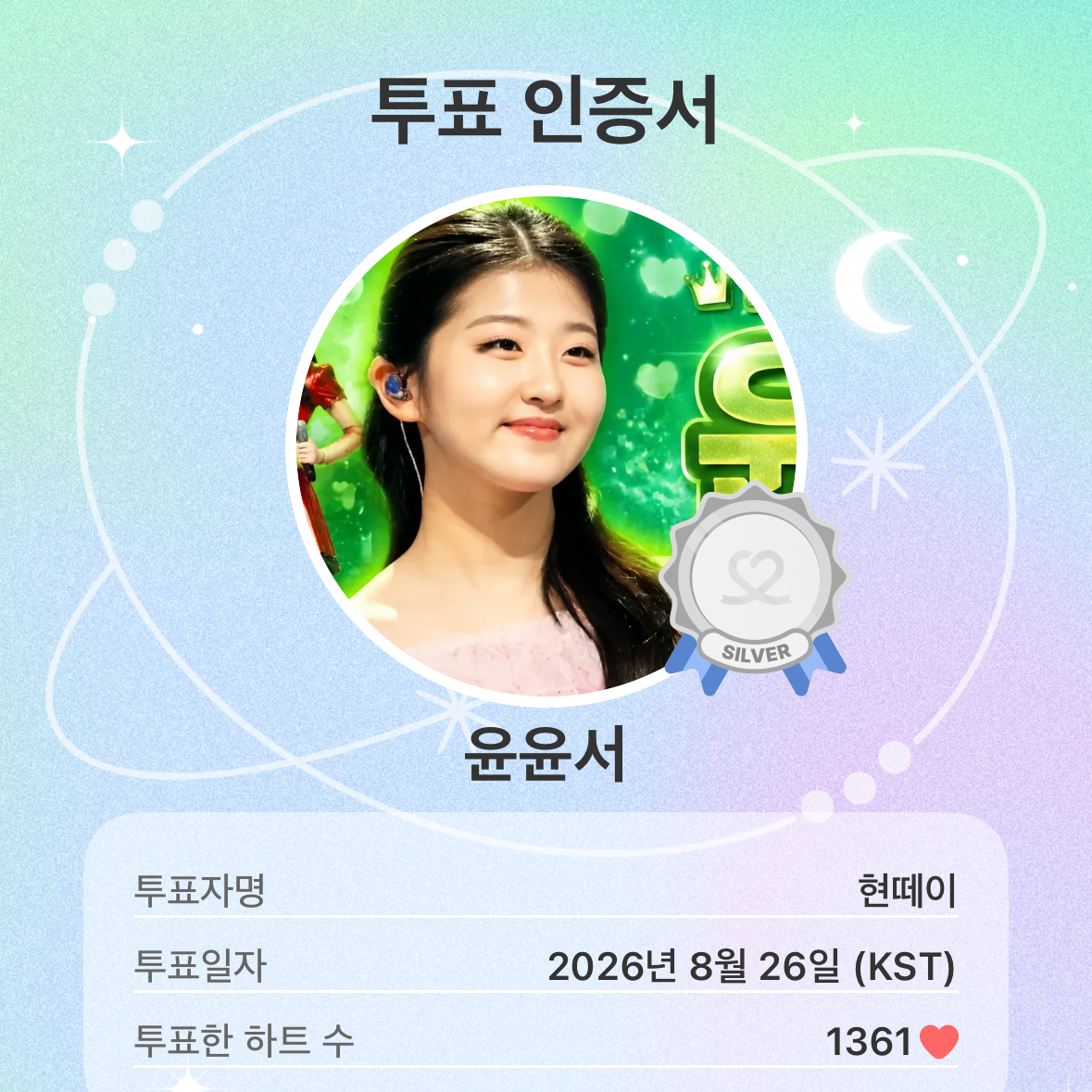 Recent activity shot of Yoon Yoonseo