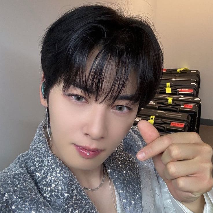 A moment captured by a fan of Cha Eunwoo