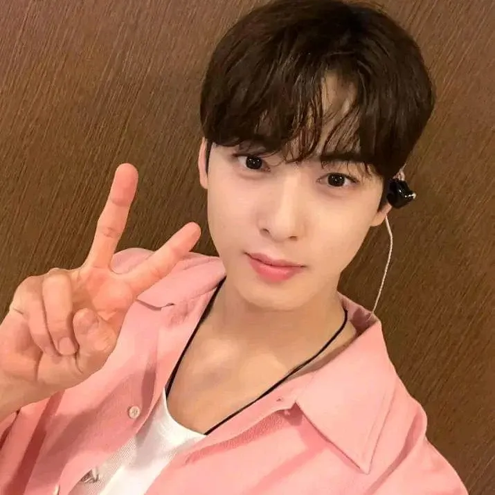 Behind-the-scenes cut of Cha Eunwoo