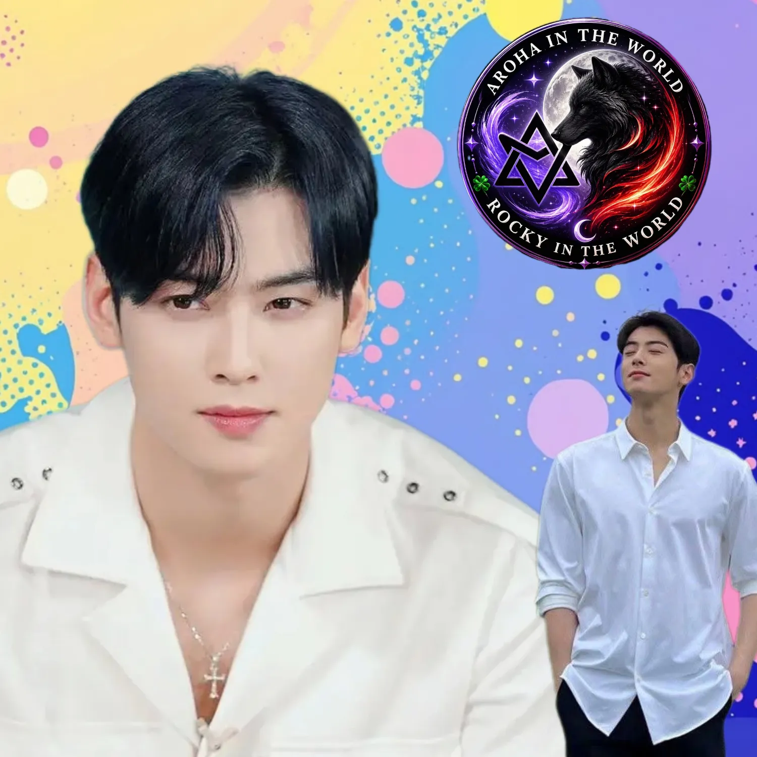 Behind-the-scenes cut of Cha Eunwoo