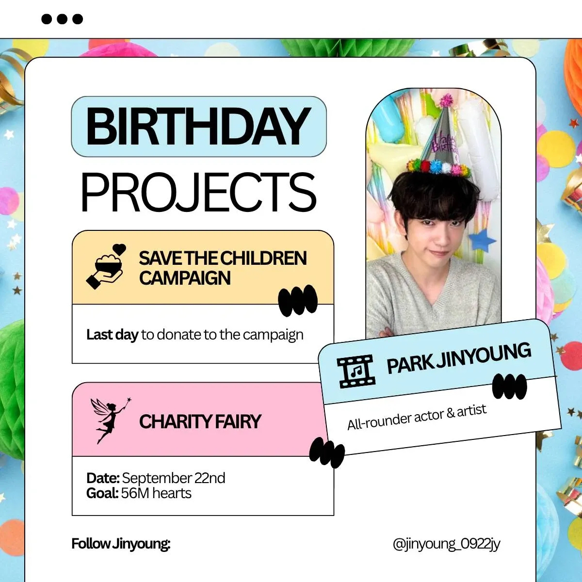 Foto kegiatan terbaru dari Park Jinyoung