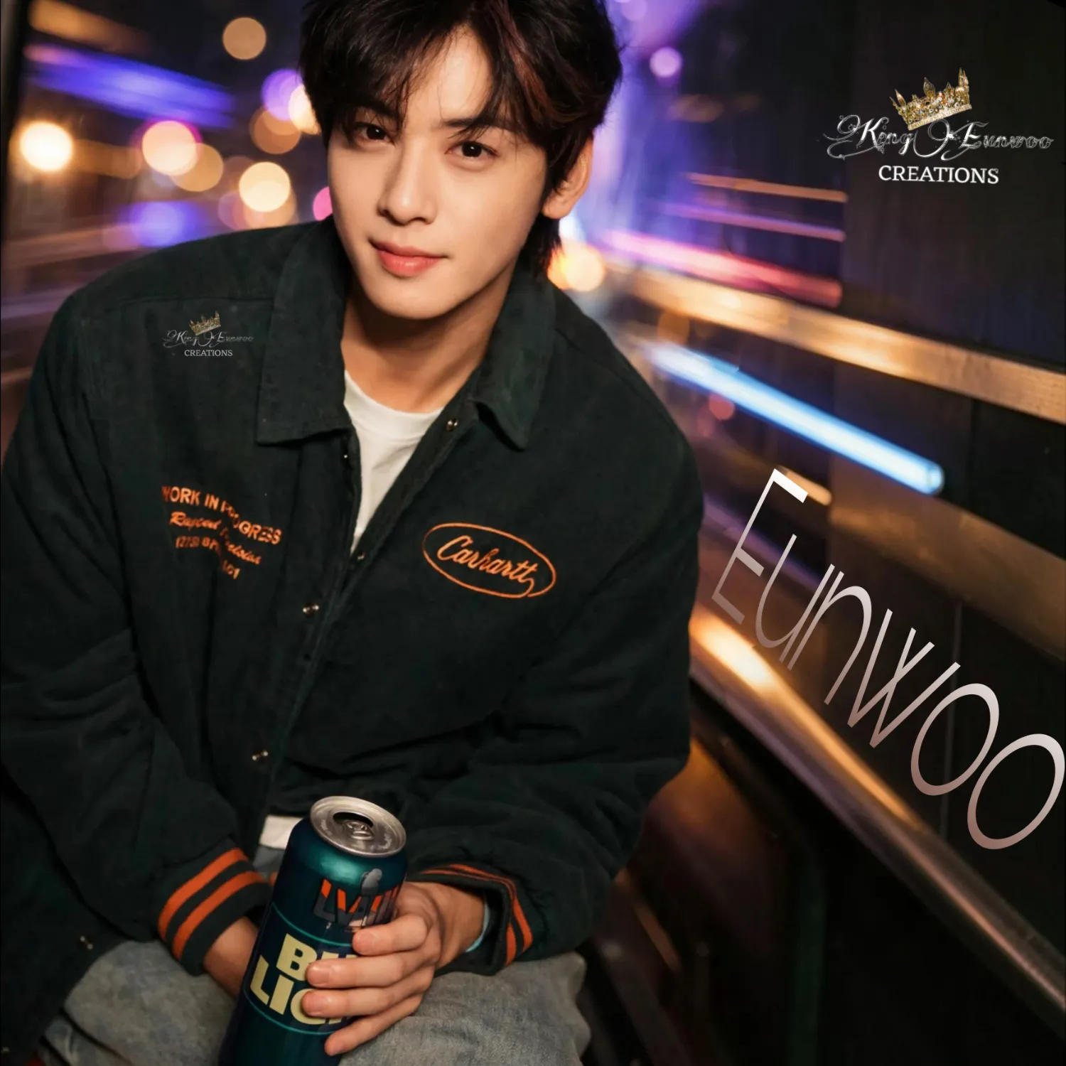 A moment captured by a fan of Cha Eunwoo