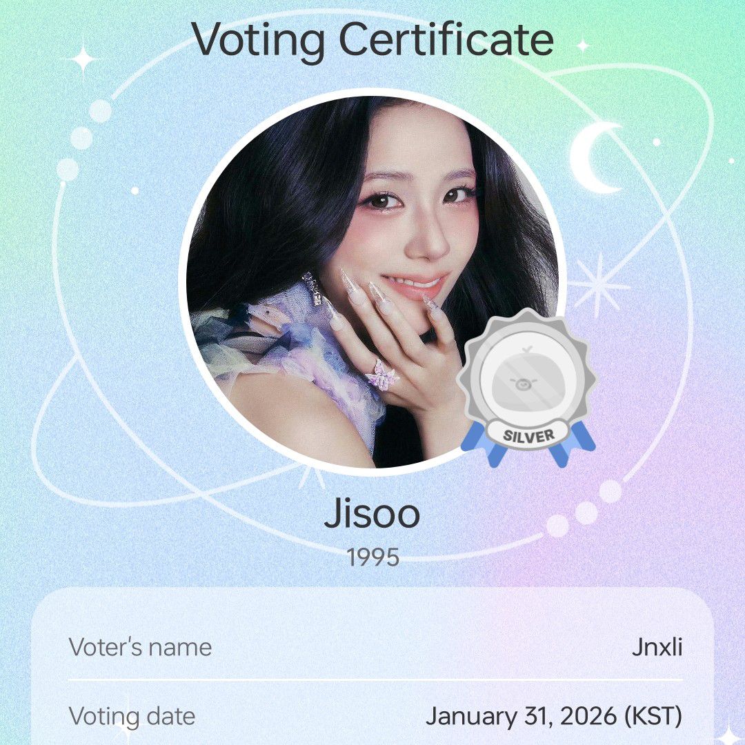Latest photo of Jisoo (1995)