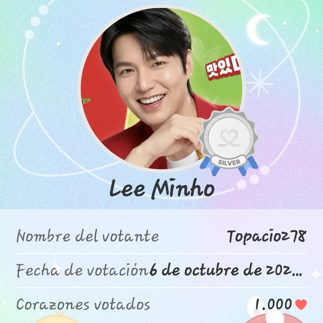 Recent activity shot of Lee Minho