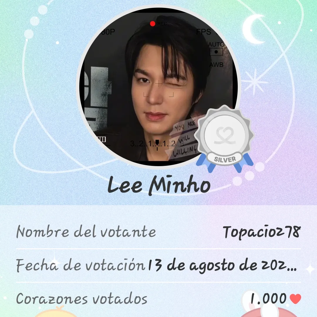 Recent activity shot of Lee Minho