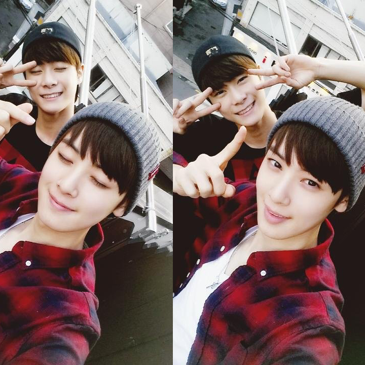 A moment captured by a fan of Cha Eunwoo
