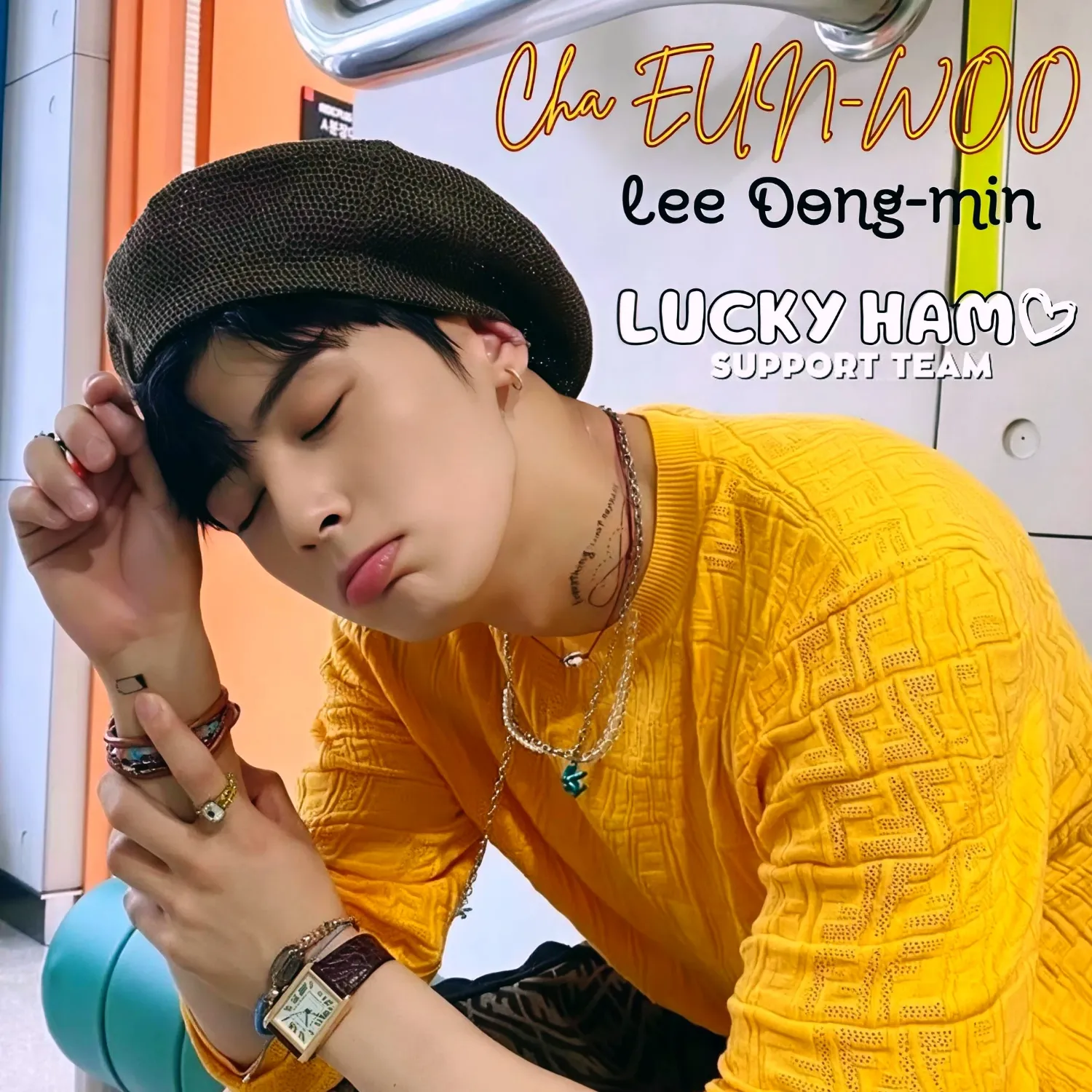 Behind-the-scenes cut of Cha Eunwoo
