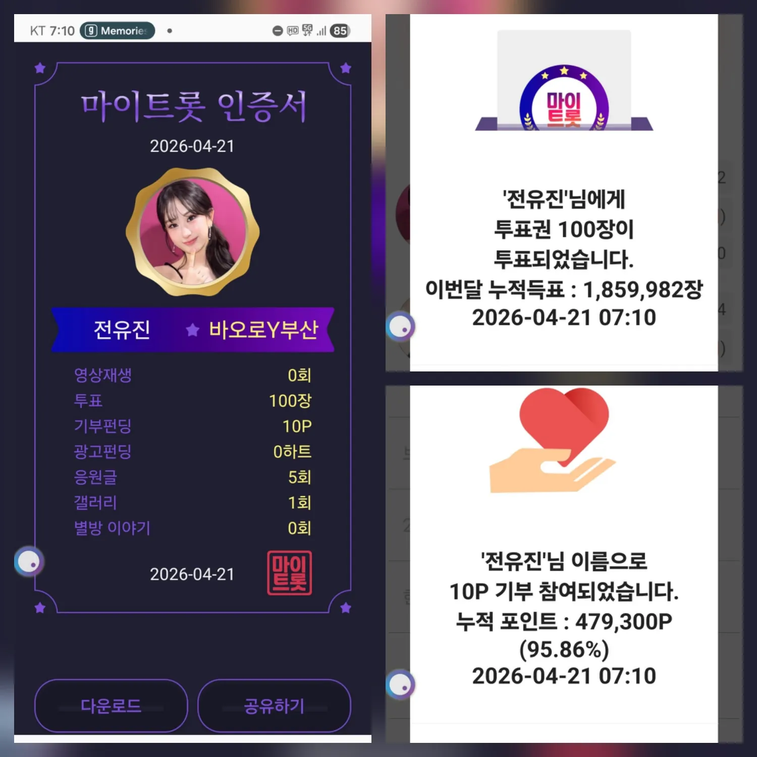 全裕珍的近期活動照