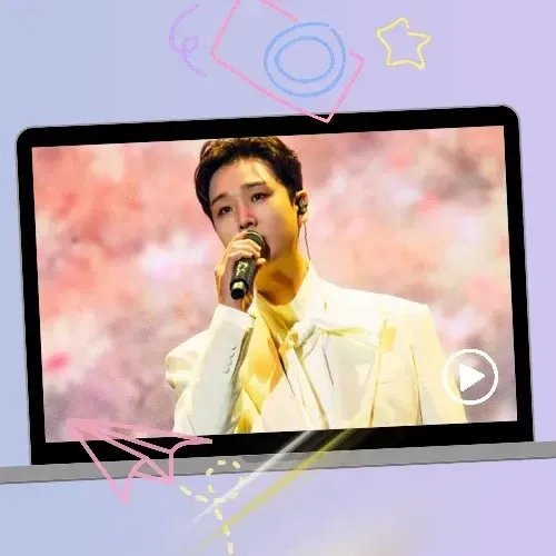 A moment captured by a fan of Song Minjun